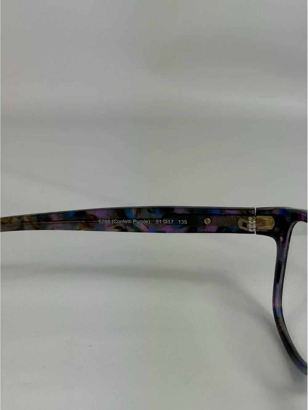 COACH Eyeglasses HC 6065 5291 CONFETTI PURPLE Signature C FRAMES ONLY 51-17-135